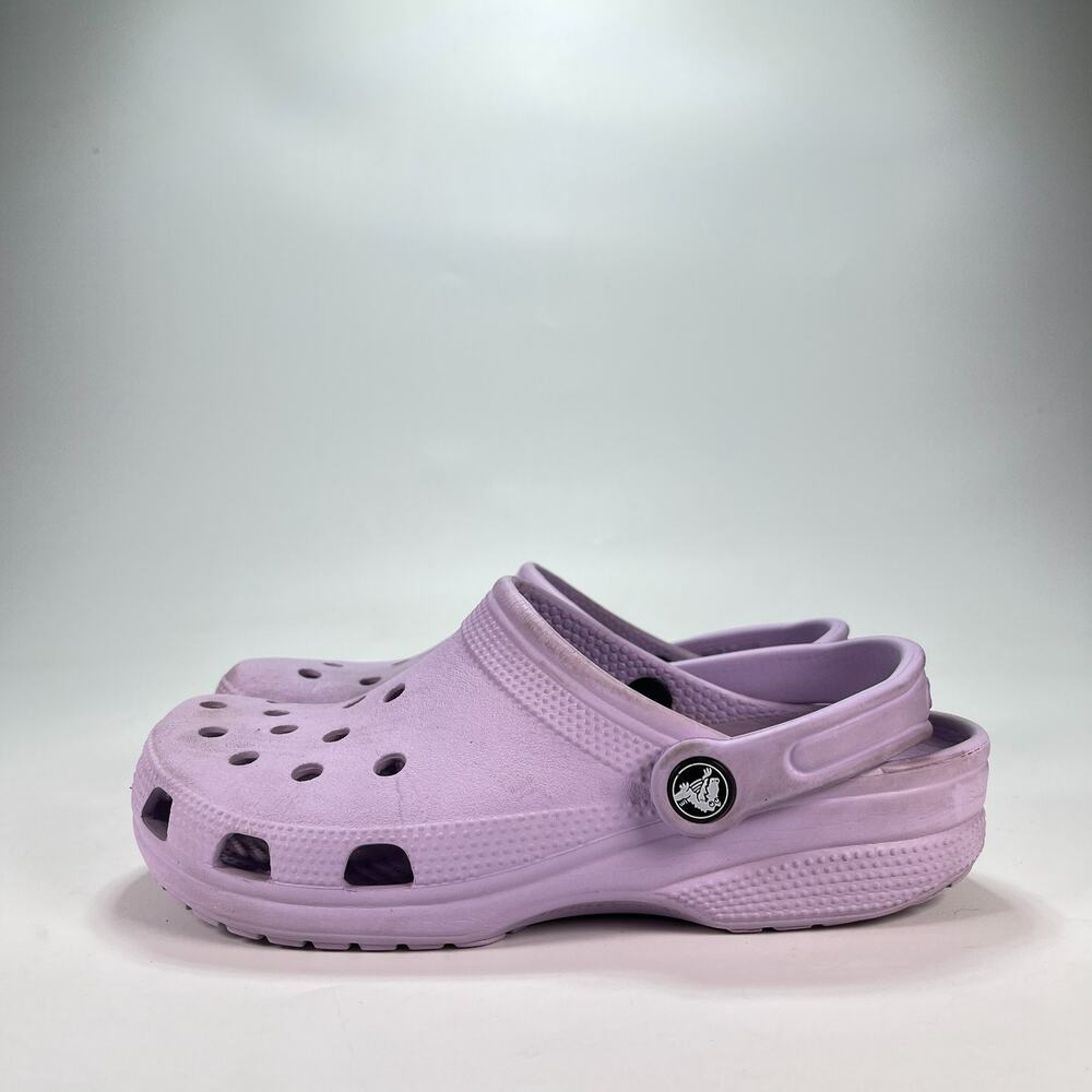 Crocs Classic Clog Lavender Comfort Casual Slip On Shoes 10001 Women's Size 7 - Picture 4 of 9
